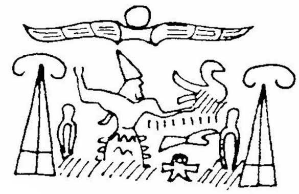 II. Arnuwanda'nın Mühür Baskısı Çizimi (M. Darga'dan)